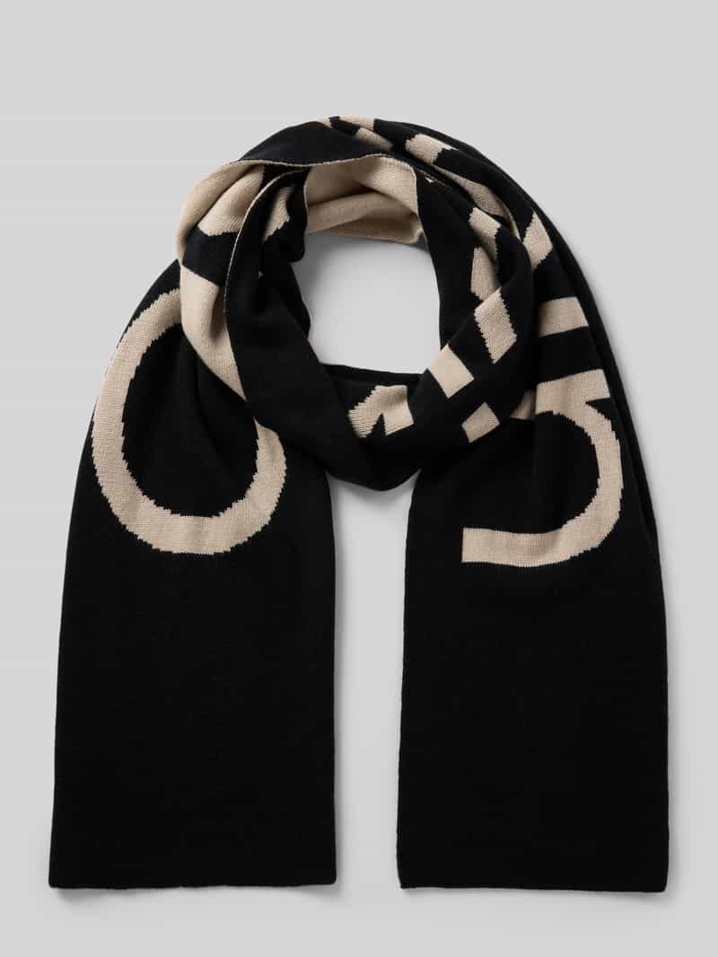 Calvin Klein Modieus sjaaltje BOLD LOGO 2-TONE WOOL HW SCARF