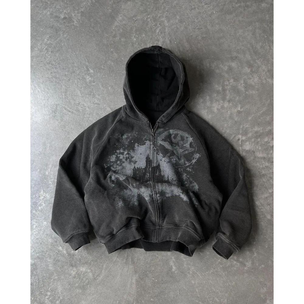 Tinicoo Y2K Street Nieuwe Mode Oversized Trui Hoodie Heren Harajuku Vintage Hip Hop Populair Casual Sportief Trui met Capuchon M