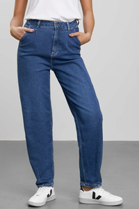 Feuervogl Damen vegan Ballon Jeans Bella Medium Blau