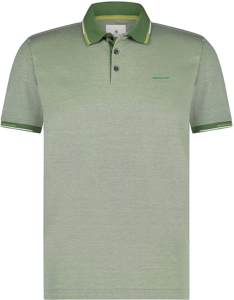 State of Art Pique Polo Groen