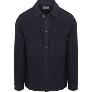 Suitable Sweater  Overshirt Wool Blend Navy