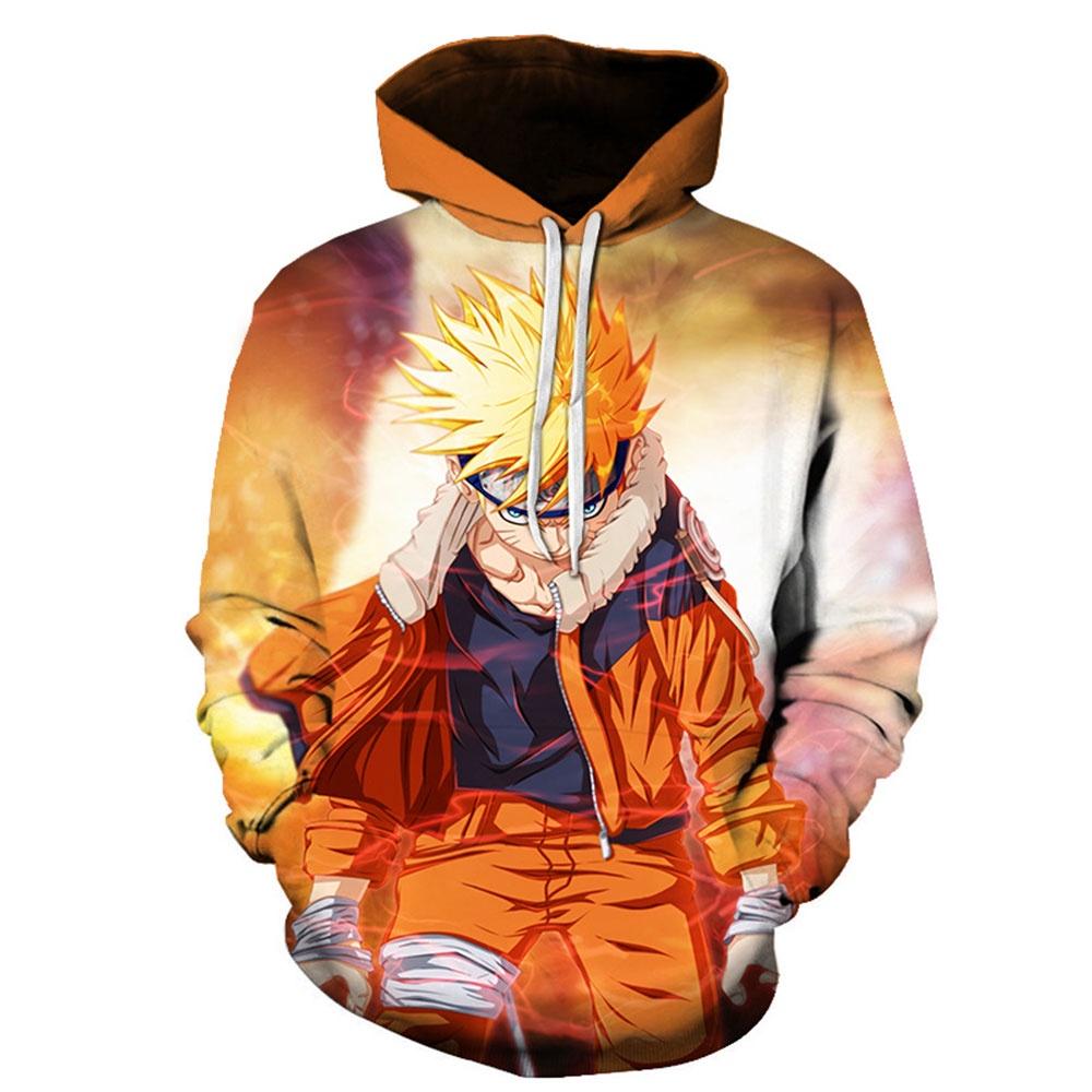 Bobby3 Anime Naruto Hooded Sweatshirts Heren truien Hatake Kakashi 3D Hoodies Streetwear Unisex S