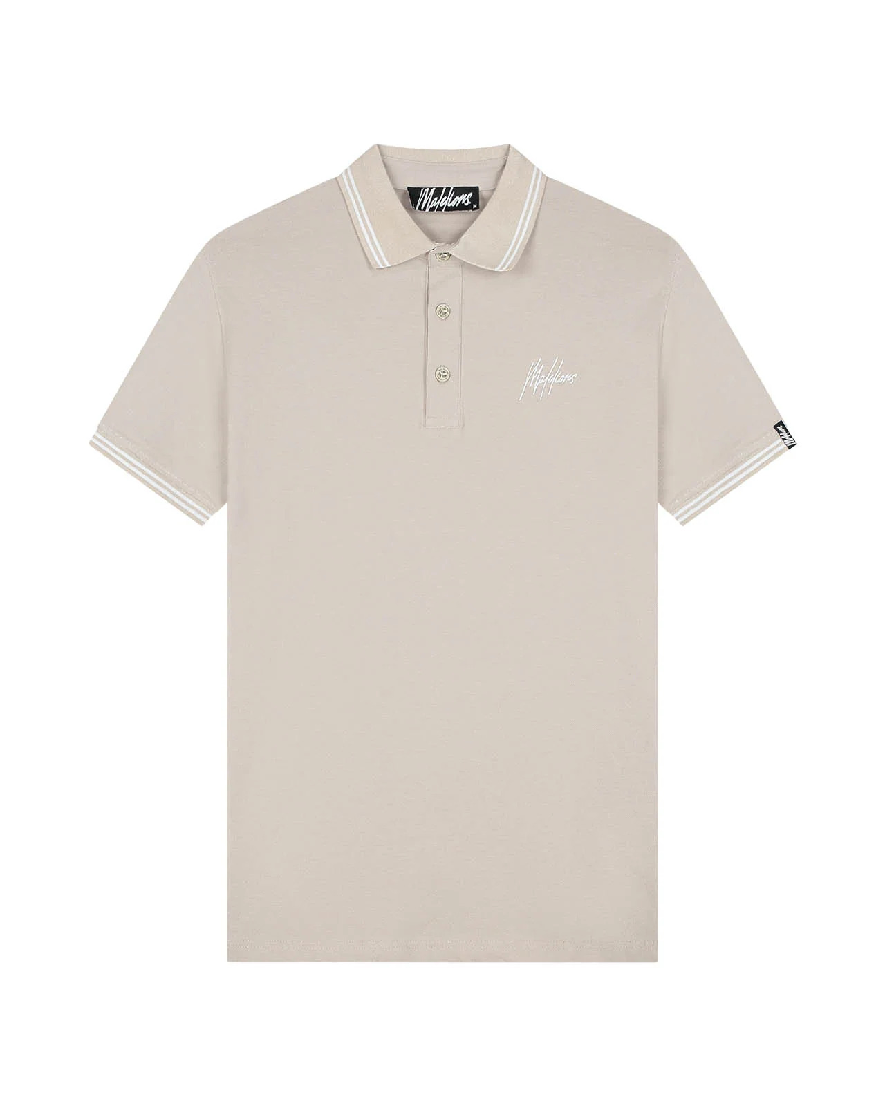 Malelions men signature polo mm2-aw25-03 099 sand