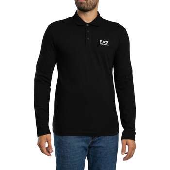 Emporio Armani EA7 Polo Shirt Lange Mouw  Poloshirt met lange mouwen en borstlogo