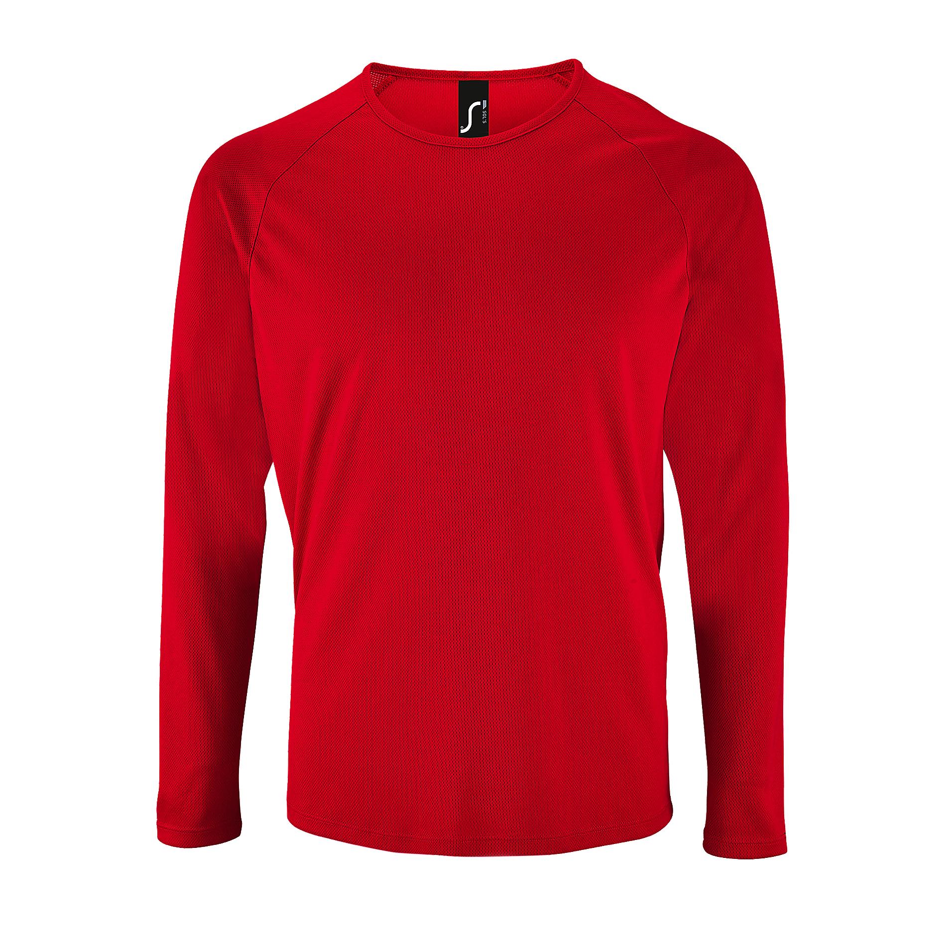 SOLS Sportief prestatie-T-shirt met lange mouwen voor heren L