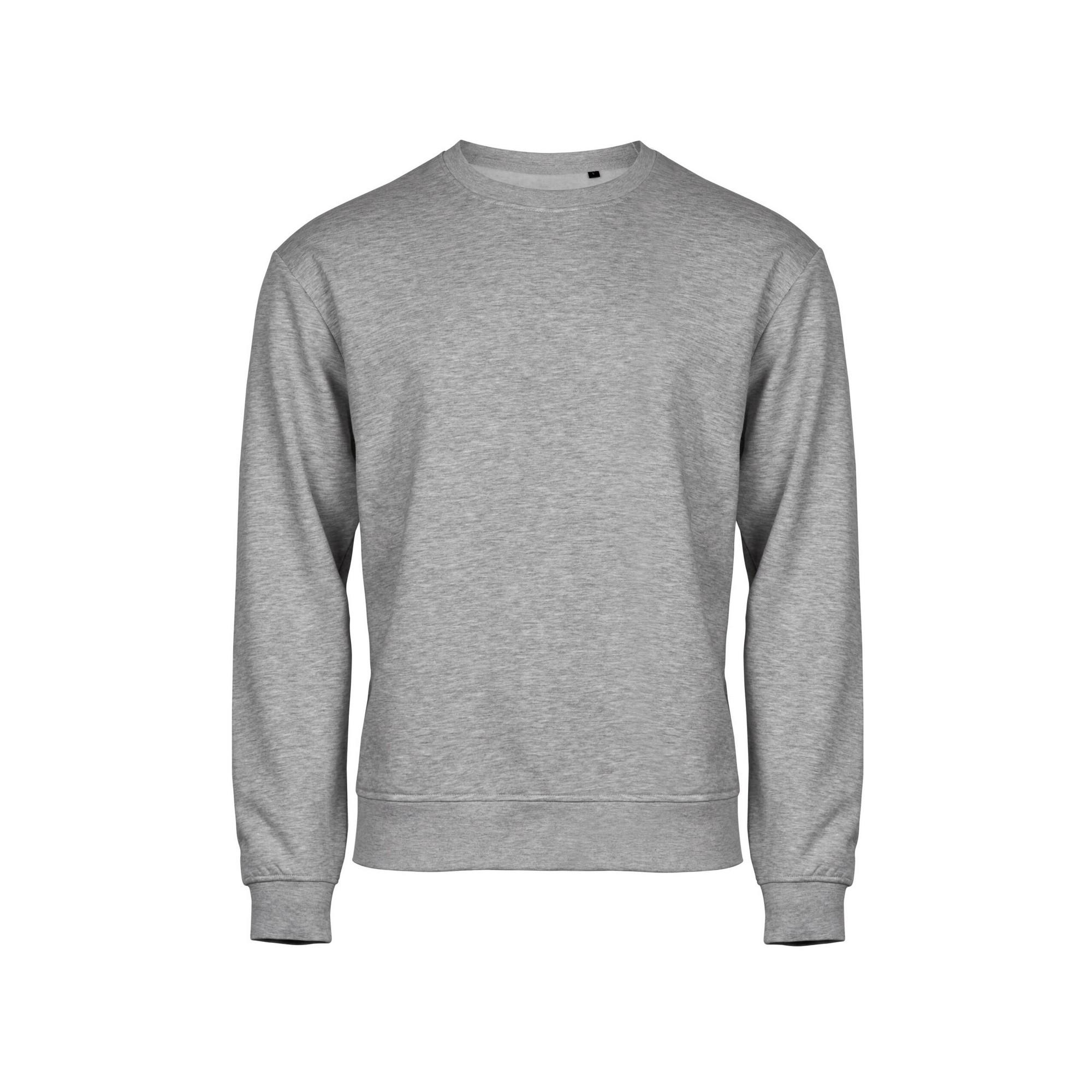 Tee Jays Heren Power Organic Heather Sweatshirt M grijs