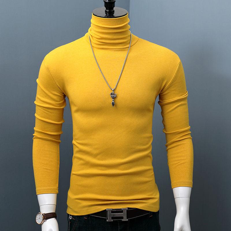 Exotic Nieuwe Winter Turtleneck Dikke Heren Truien Casual Turtle Neck Effen Kleur Kwaliteit Warme Slanke Turtleneck Truien Pullover Heren M