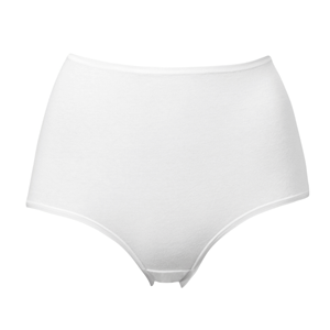 Trof&eacute; Cotton maxi slip, wit