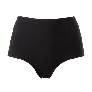 Trof&eacute; Cotton maxi slip, zwart