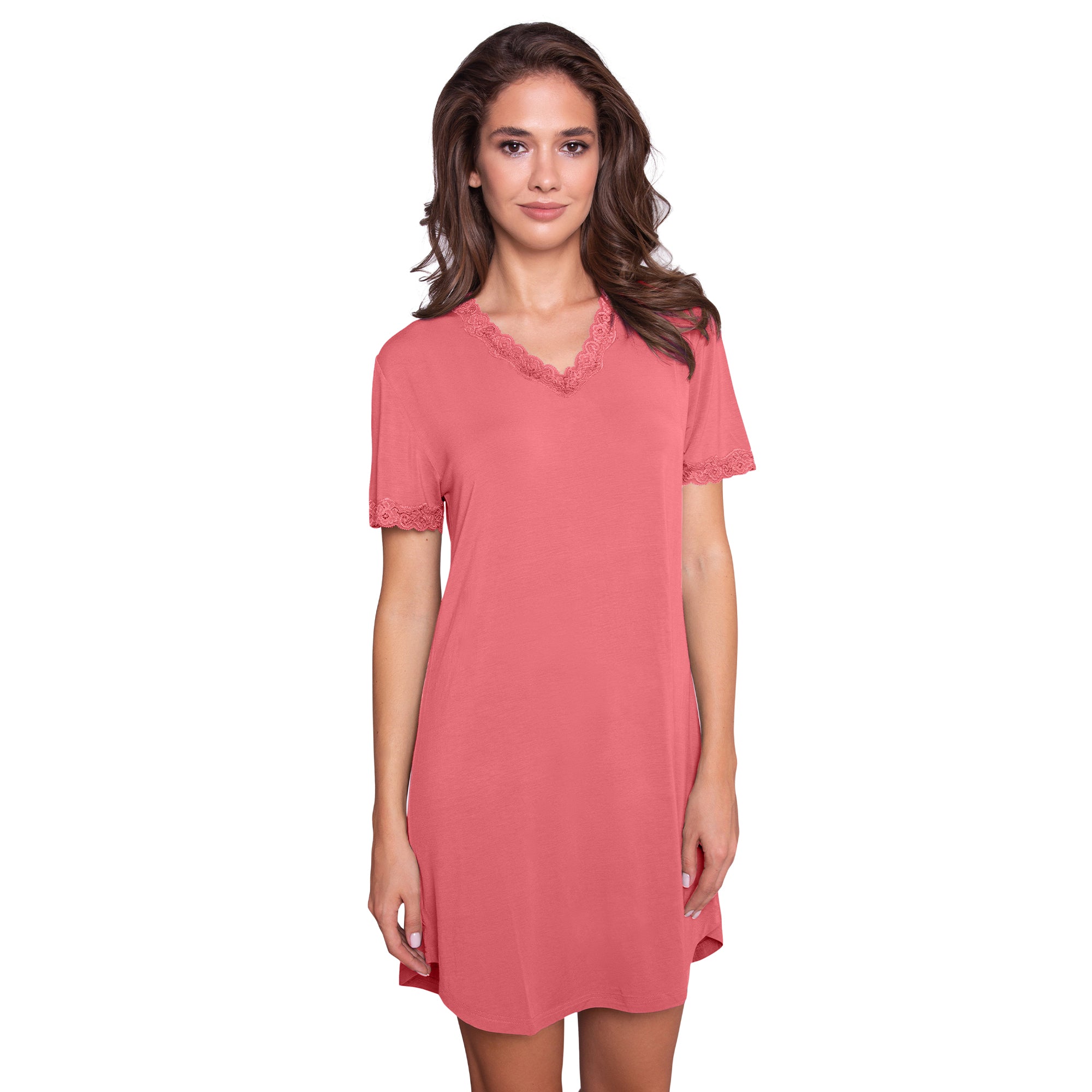 Lady Avenue Bamboo nachtjapon, roze