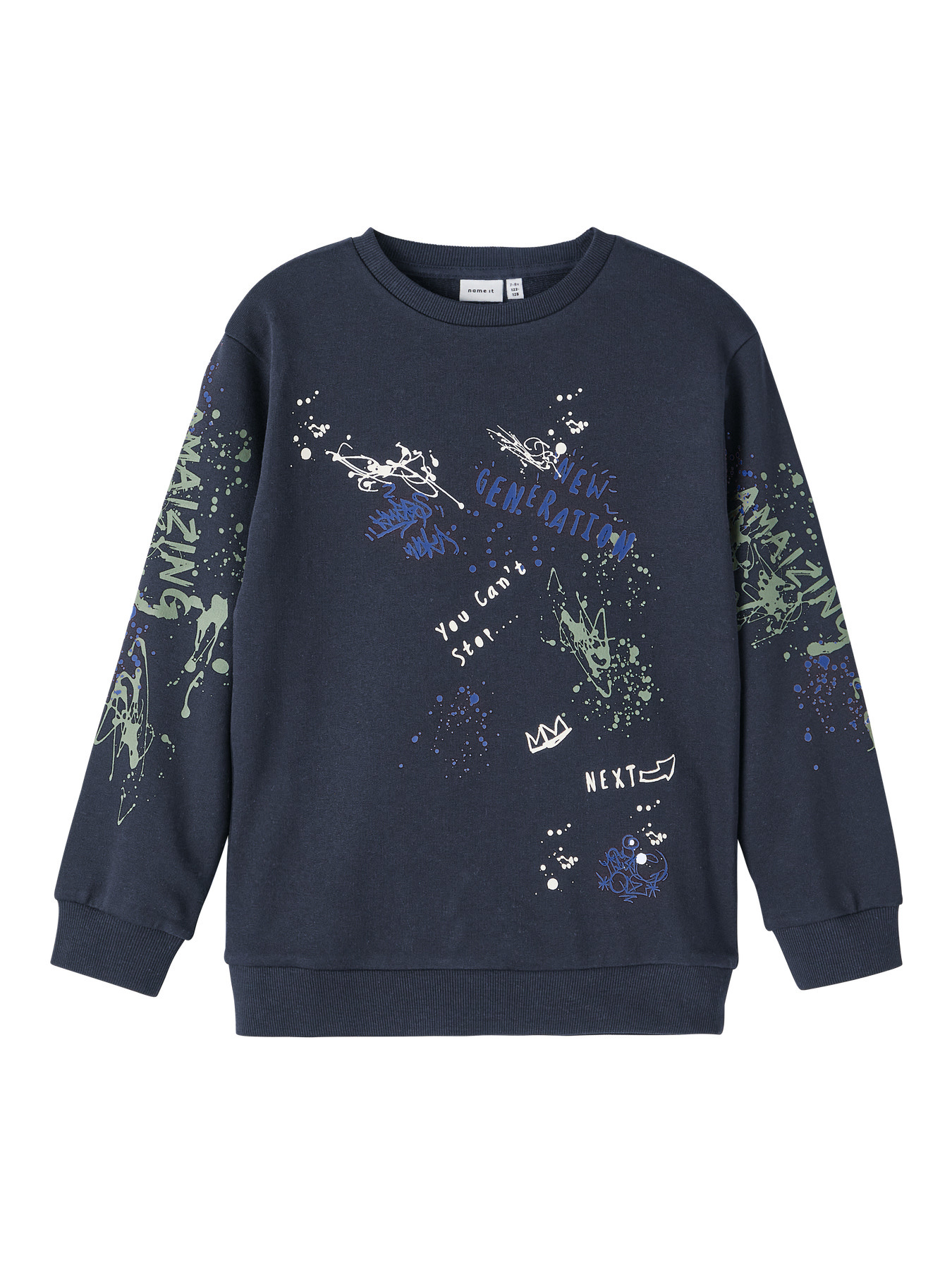 Name it winter sweater jongens - donker blauw - NkmPbambo