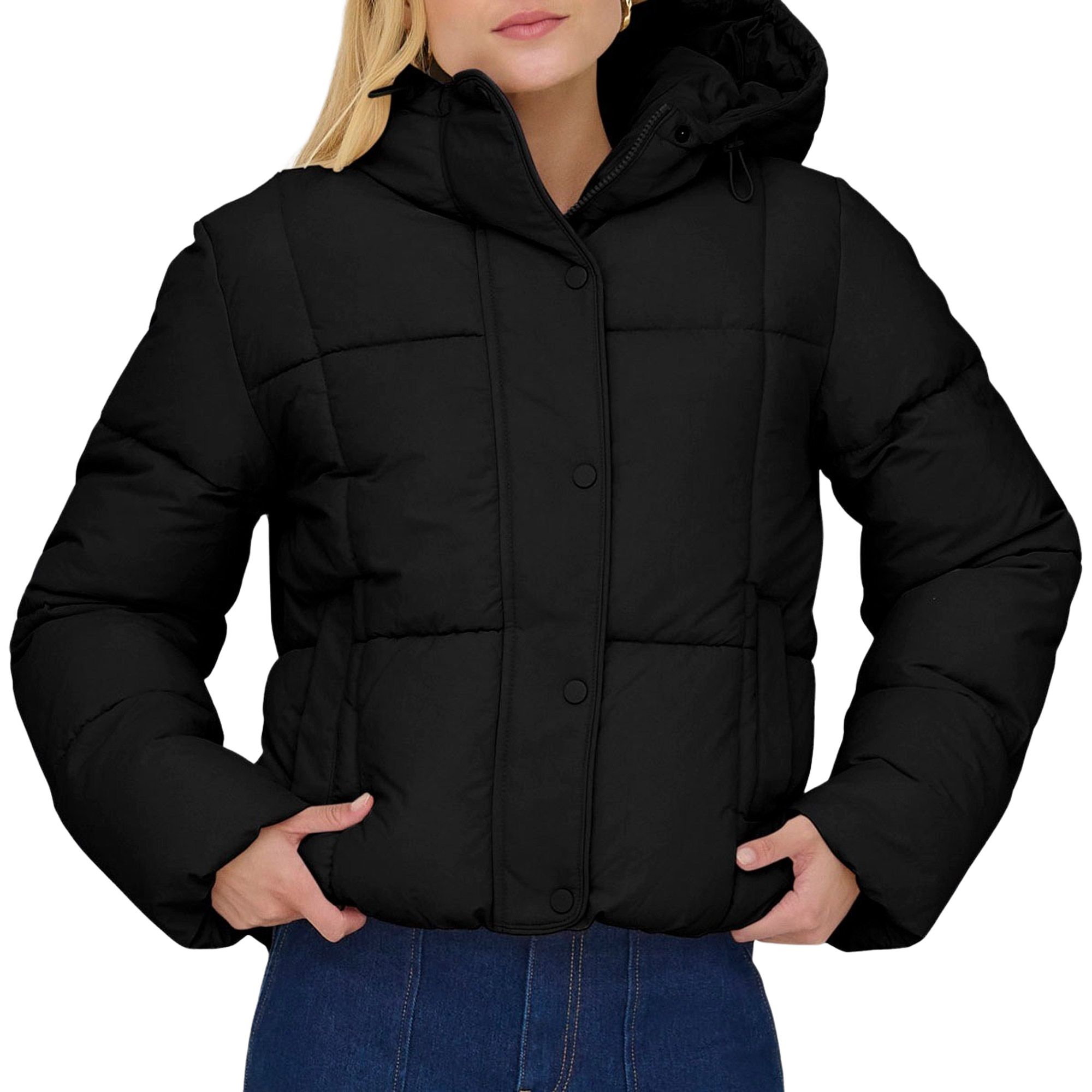 JDY Wonder Short Hood Puffer Winterjas Dames