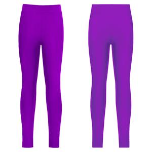 IEFiEL Stijlvolle schaatskleding voor kinderen, elastische tailleband, elastische dans, lange broek, legging 15-16 Years paars