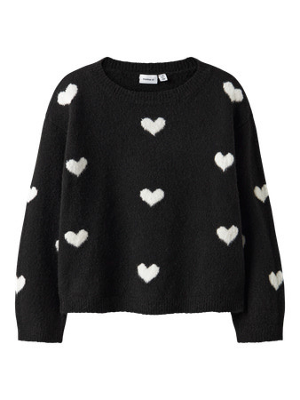Name it winter sweater meisjes - zwart - regular fit, gebreid - NkfOna