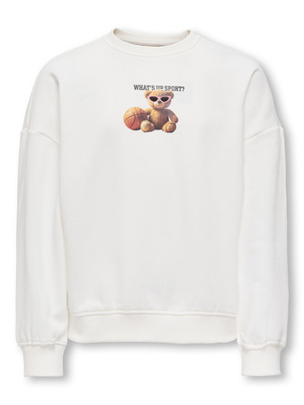 Kids ONLY winter sweater meisjes - wit - KogBila - oversize fit