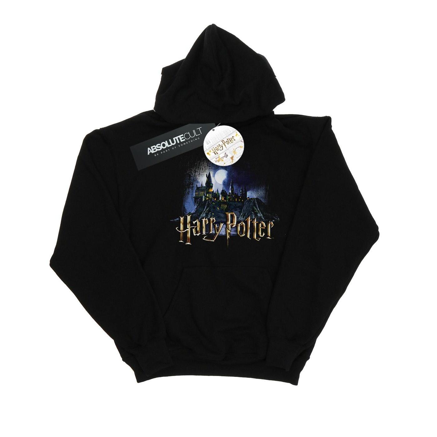 Harry Potter meisjes Zweinstein kasteel hoodie 9-11 Years zwart