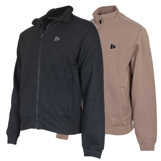 Donnay Donnay Heren - 2-Pack - Vest met kraag Bryan - Zwart & Taupe Grey