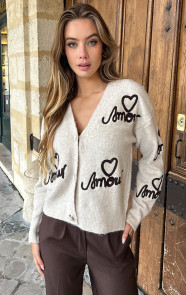 Jurkjes Amour Cardigan Beige