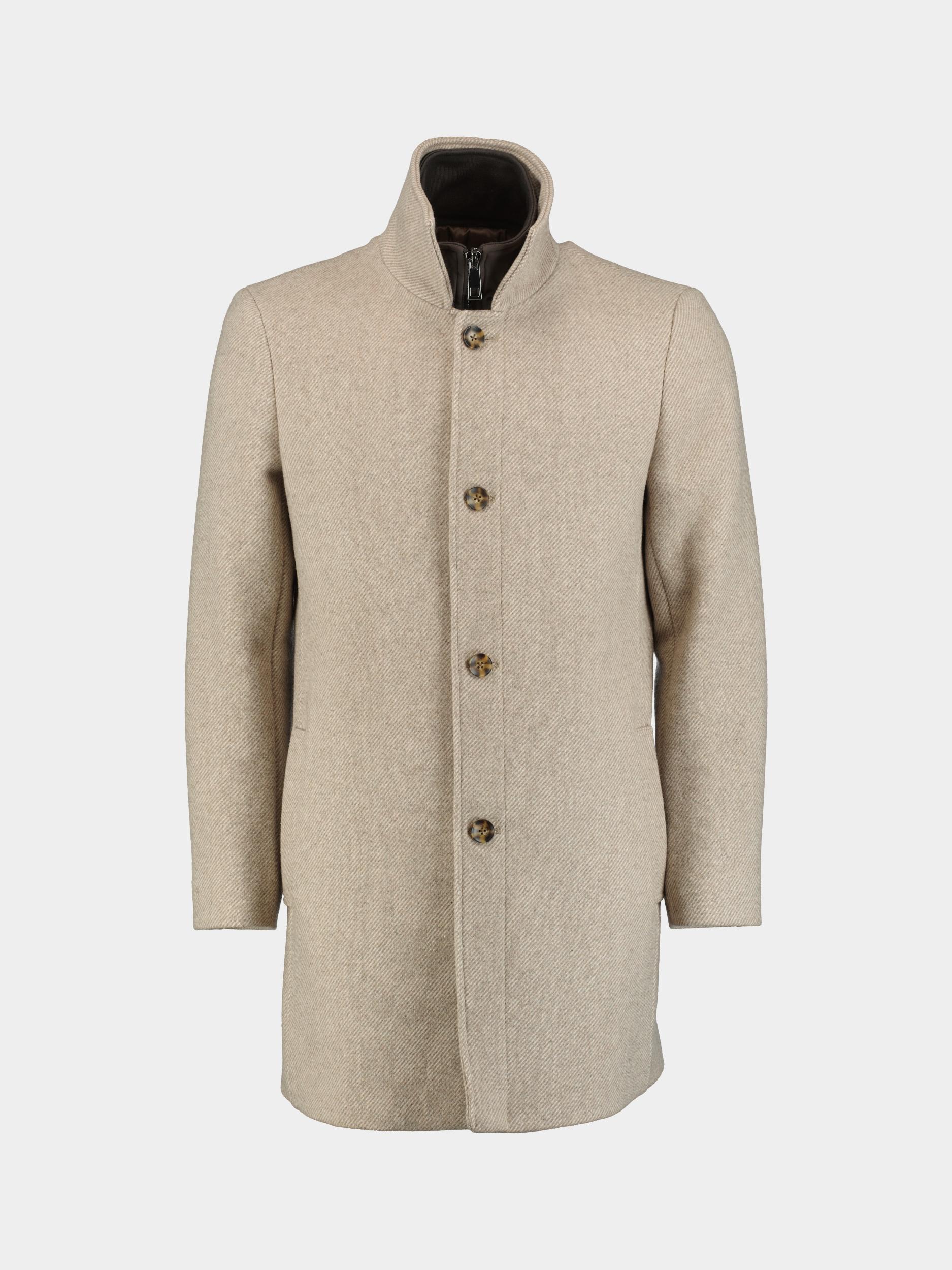 Bos Bright Blue Wollen jas quinsy coat 25301qu52bo/820 sand