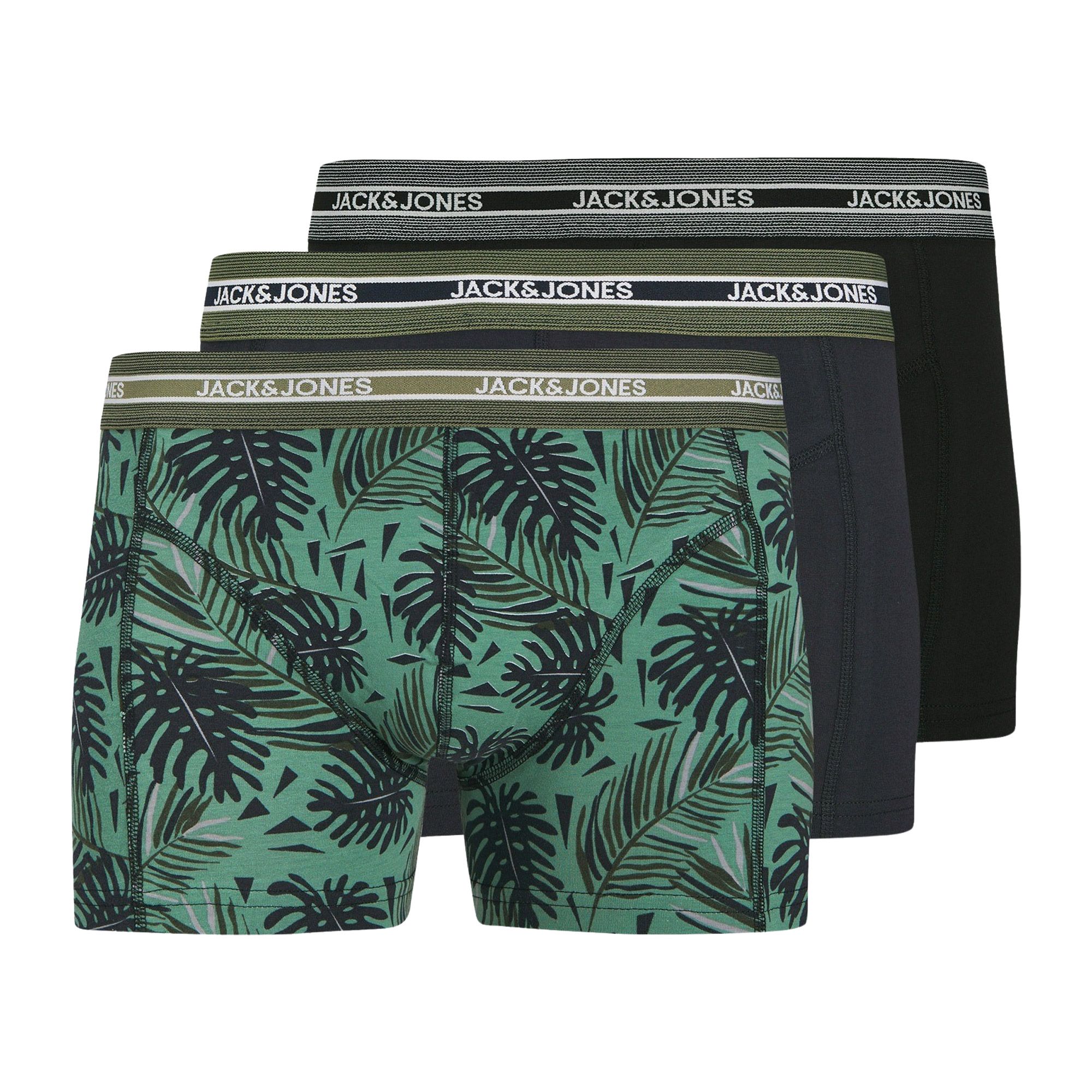 Jack & Jones Ezra Leaves Trunk Boxershorts Junior (3-pack)