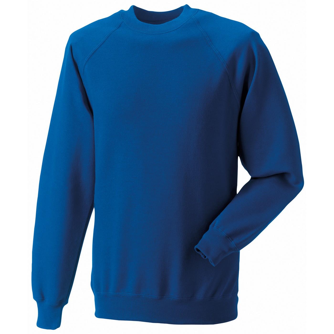 Russell Spotshield Raglan-sweatshirt voor heren L koningsblauwe kleur