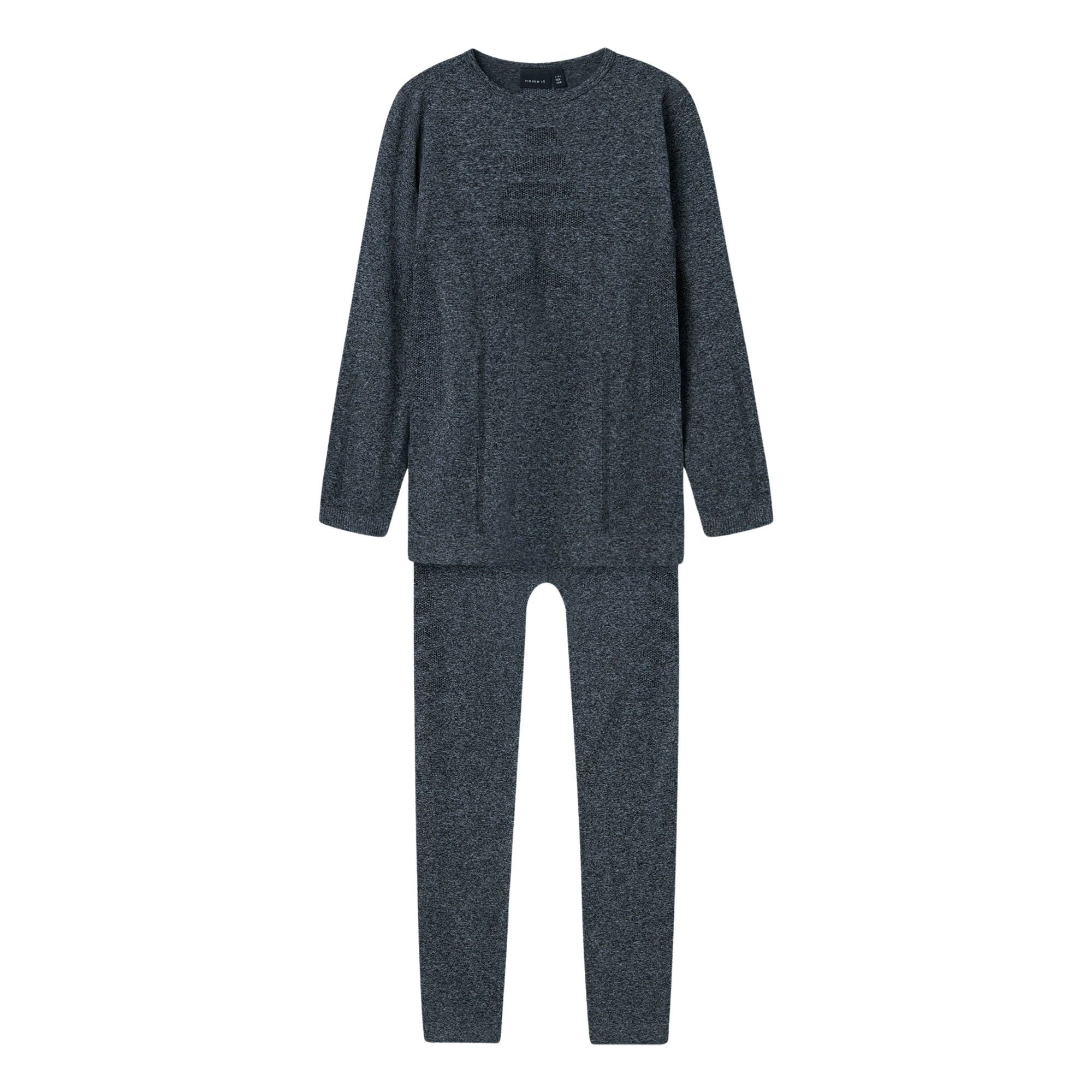 Name It Silver Seamless Baselayer Pyjama Junior
