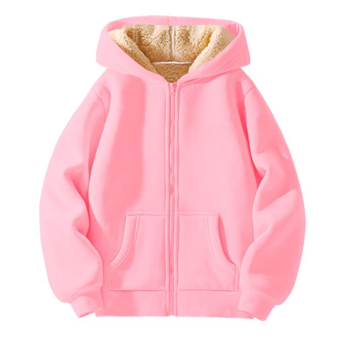 Dola Unisex Winter Fleece Hoodies voor Jongens Sweatshirt Casual Dikker Warme Kinderen Rits Jas Tops 8 9 10 12 Jaar Meisjes Kleding Kostuums 160cm