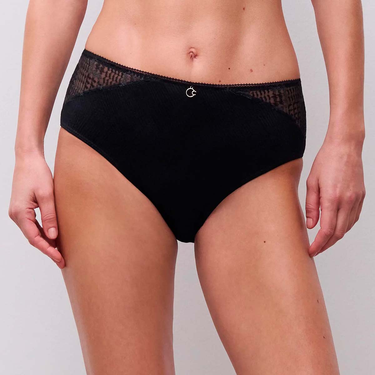 Chantelle Intrigue maxi slip, zwart