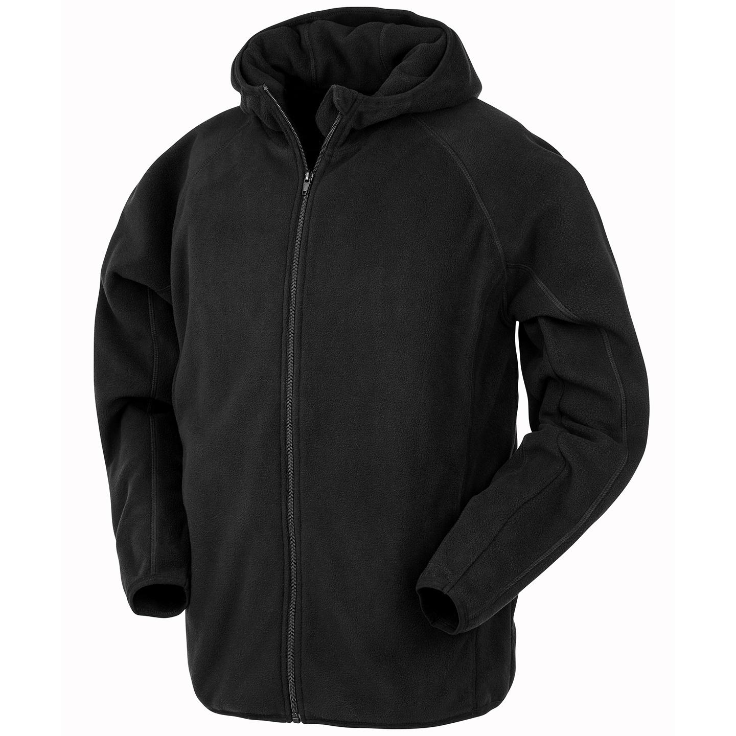 Result Genuine Recycled Resultaat Echt gerecycled fleecejack met capuchon voor heren S zwart