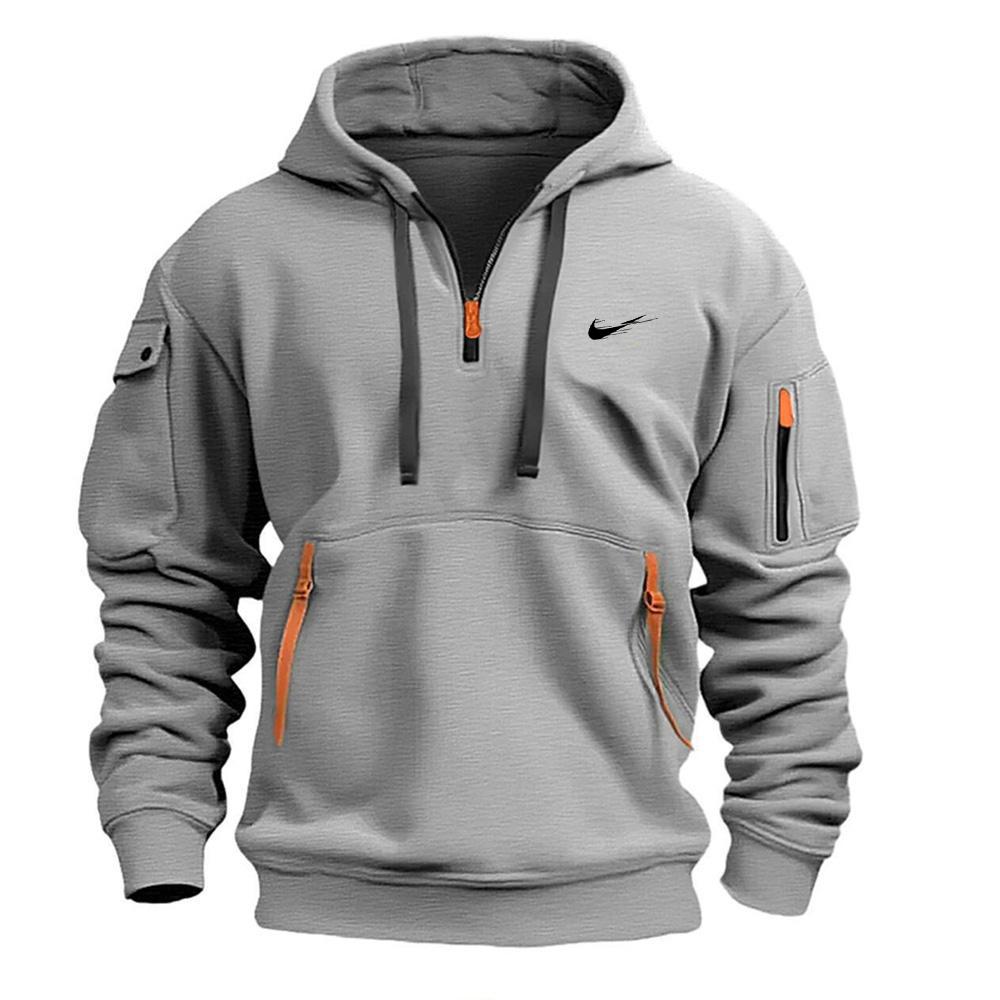 Sportswear Home 2024 Herfst/Winter Heren Casual Multi Rits Arm Zak Hoodie Pullover Grote Hoodie L