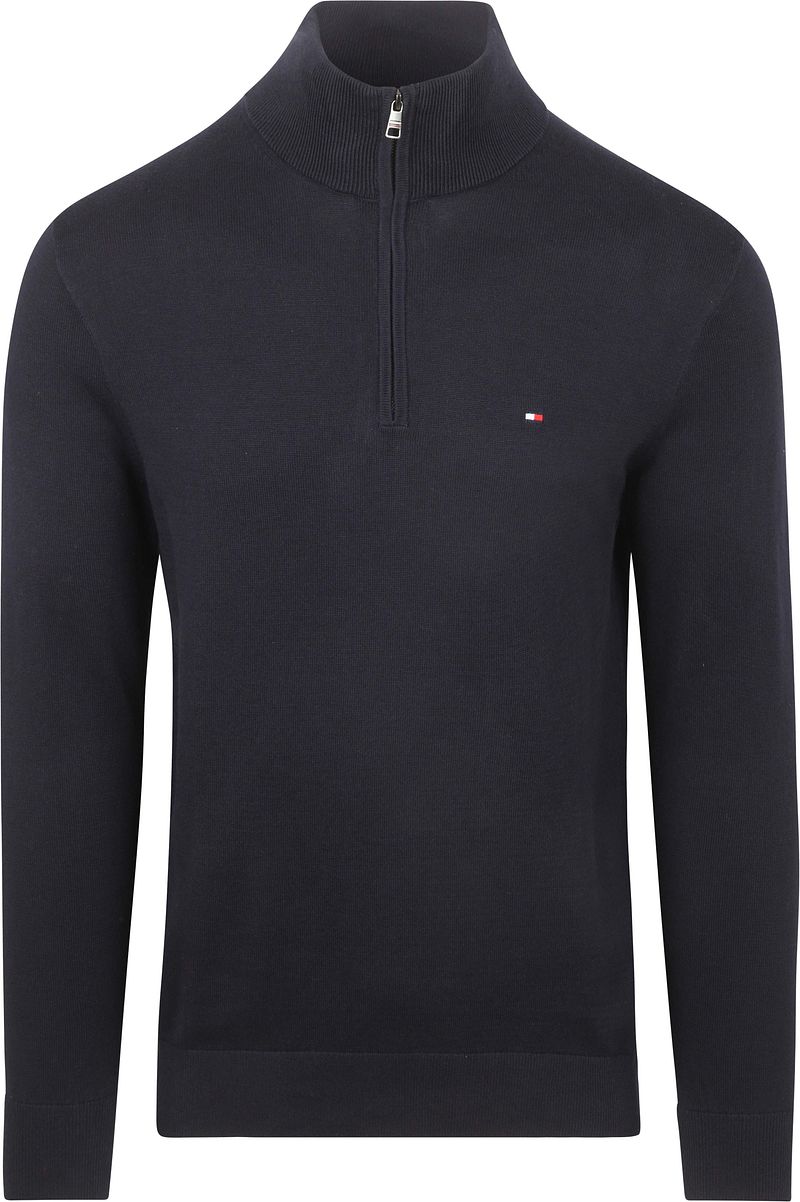 Tommy Hilfiger Half Zip Trui Essential Navy