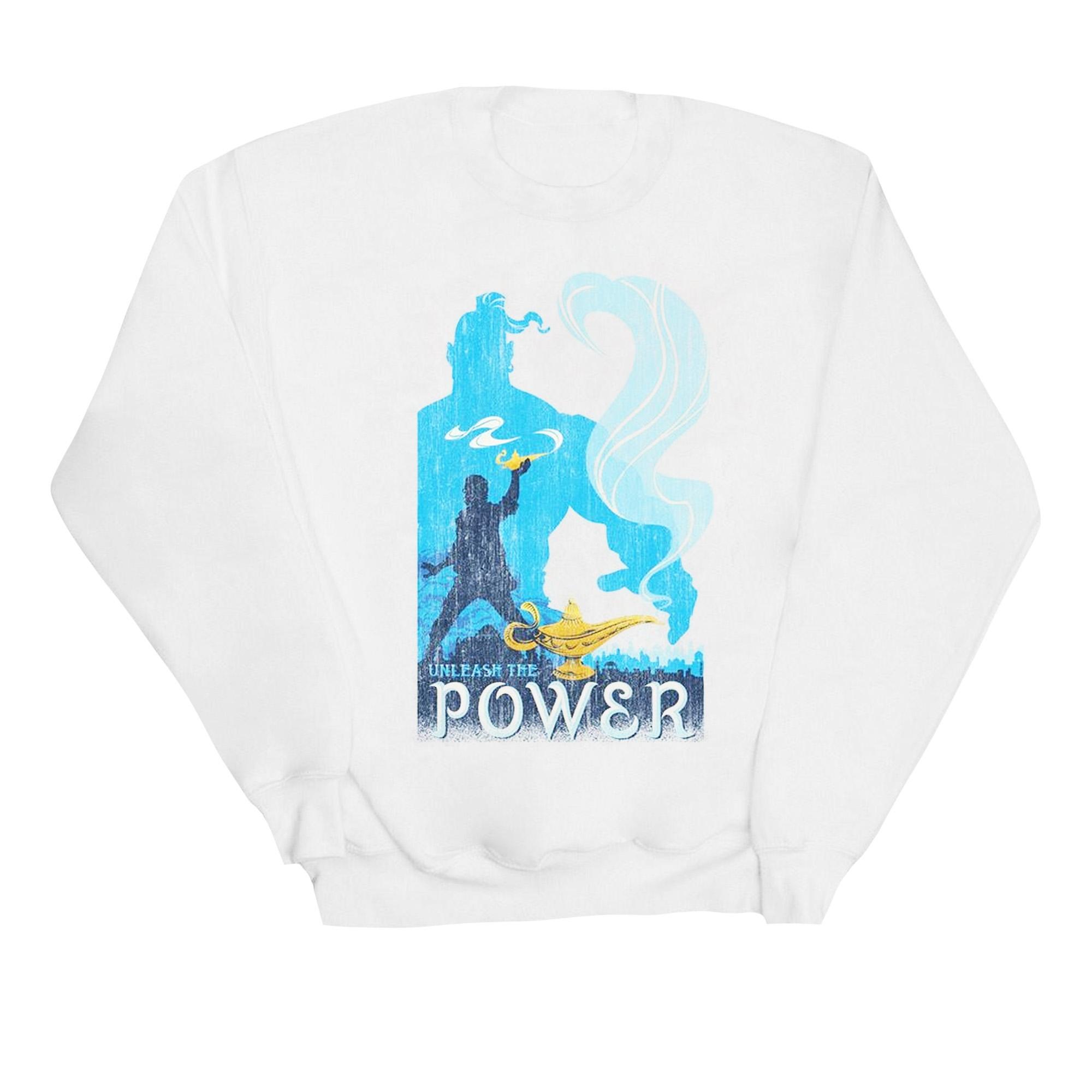 Disney Girls Aladdin Movie Ontketen het Power-sweatshirt 9-11 Years wit