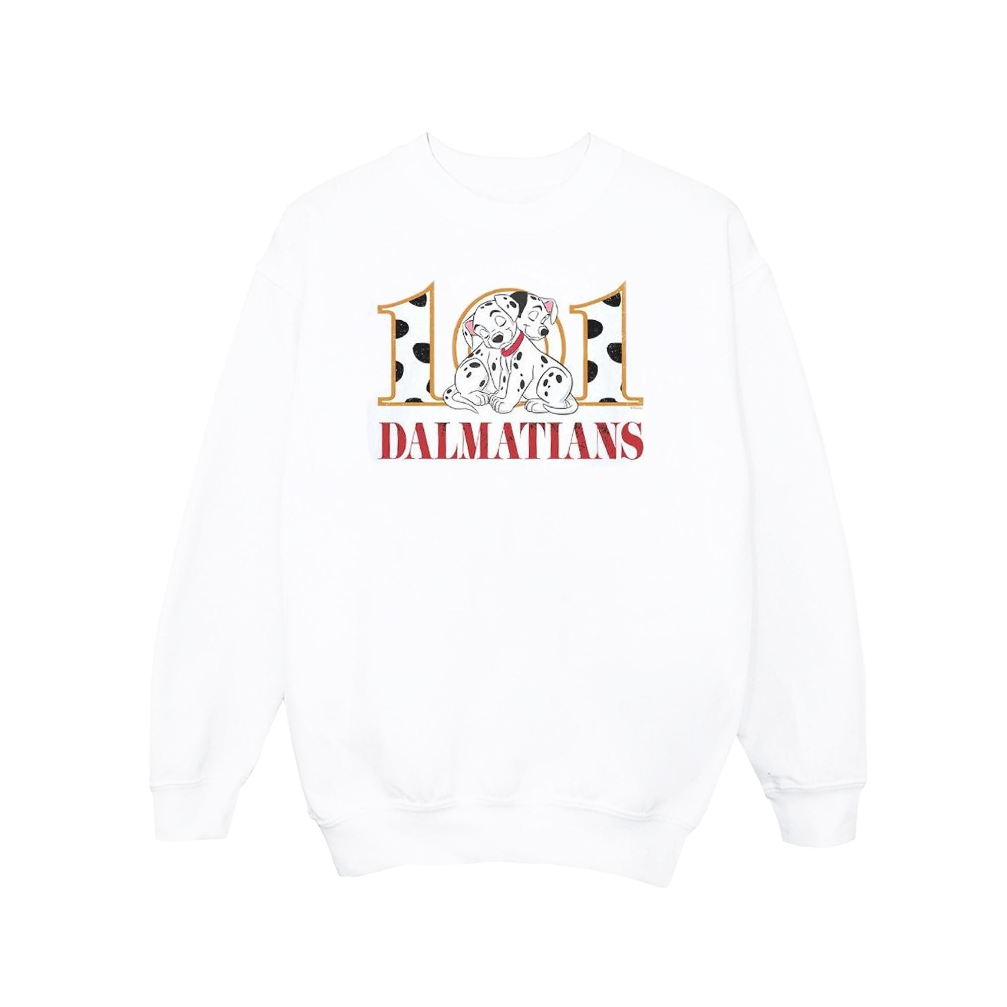 Disney Girls 101 Dalmatiërs puppy knuffel sweatshirt 9-11 Years wit