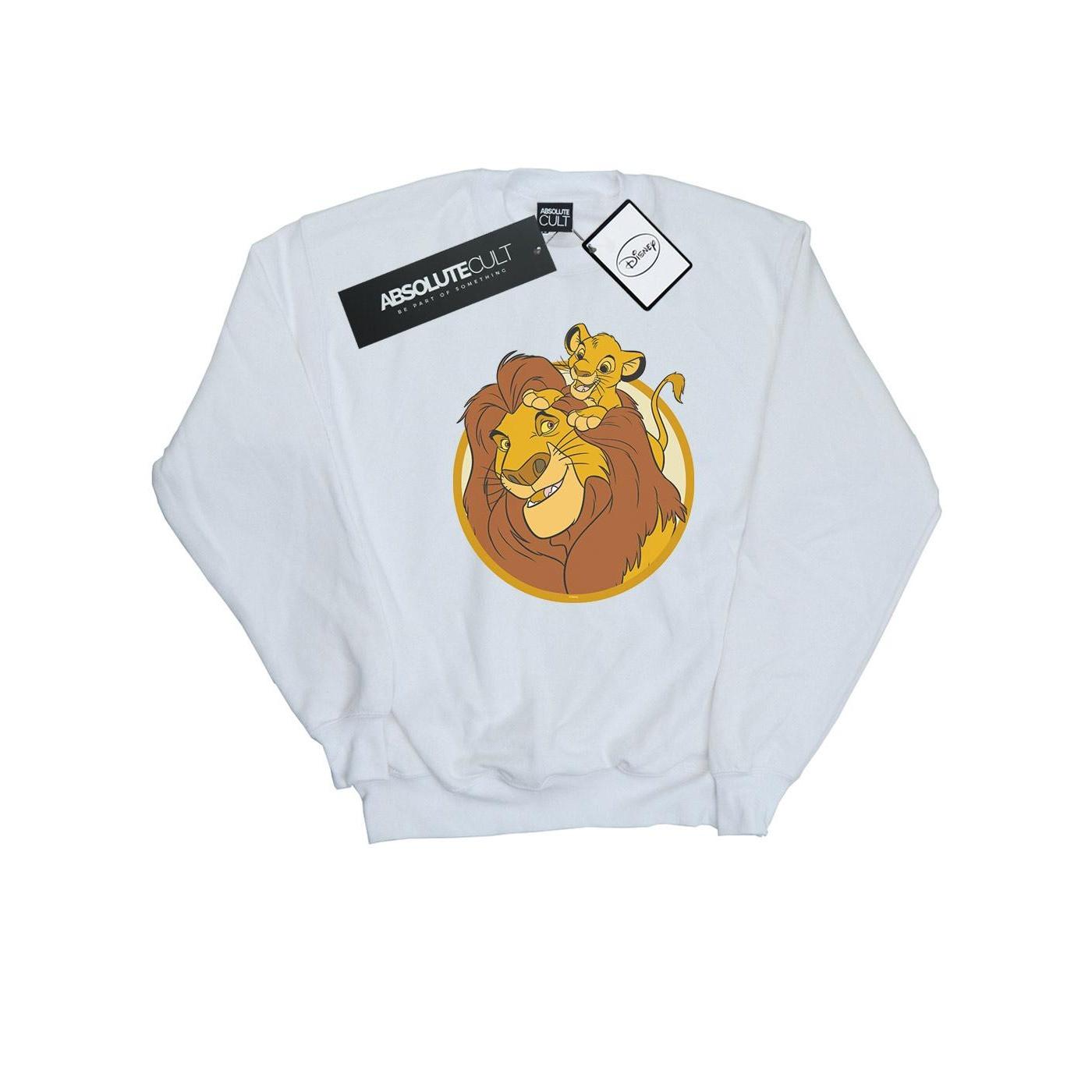 Disney Girls The Lion King Mufasa en Simba Sweatshirt 9-11 Years wit