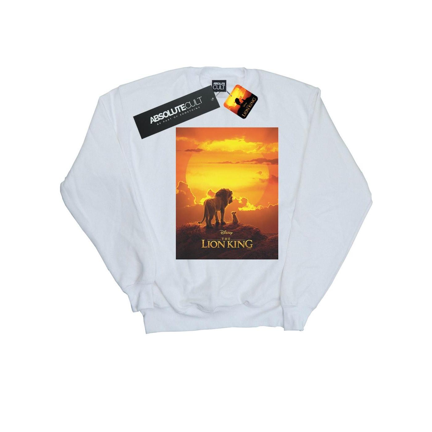 Disney Girls The Lion King Movie Sunset Poster Sweatshirt 9-11 Years wit