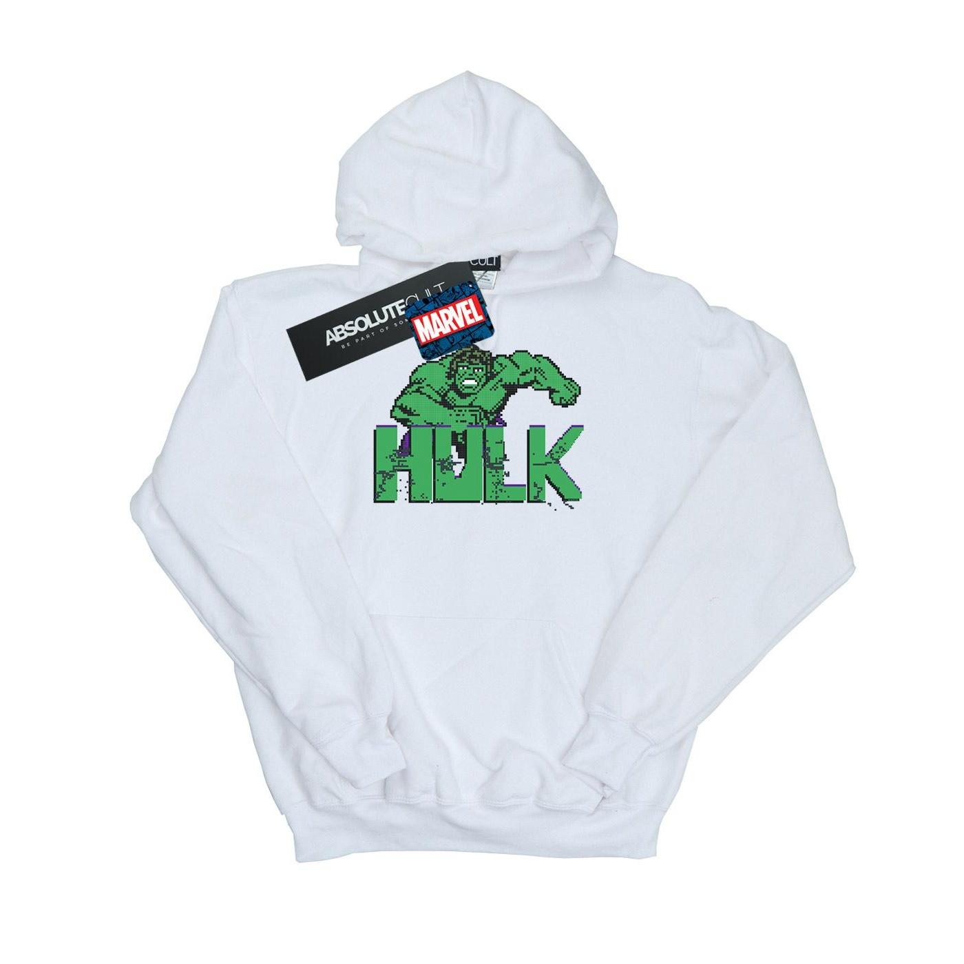 Marvel Girls Hulk korrelige hoodie 9-11 Years wit