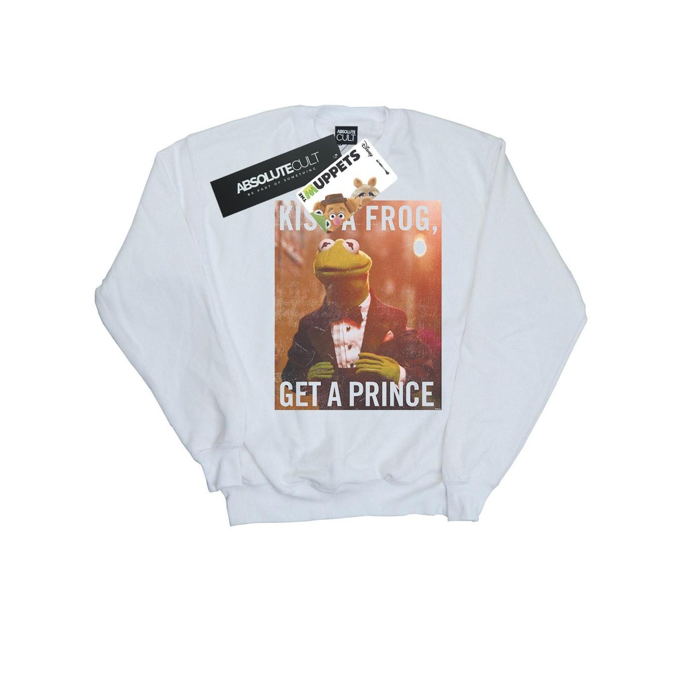 Disney Girls De Muppets kussen een kikker en krijgen een Prins-sweatshirt 9-11 Years wit