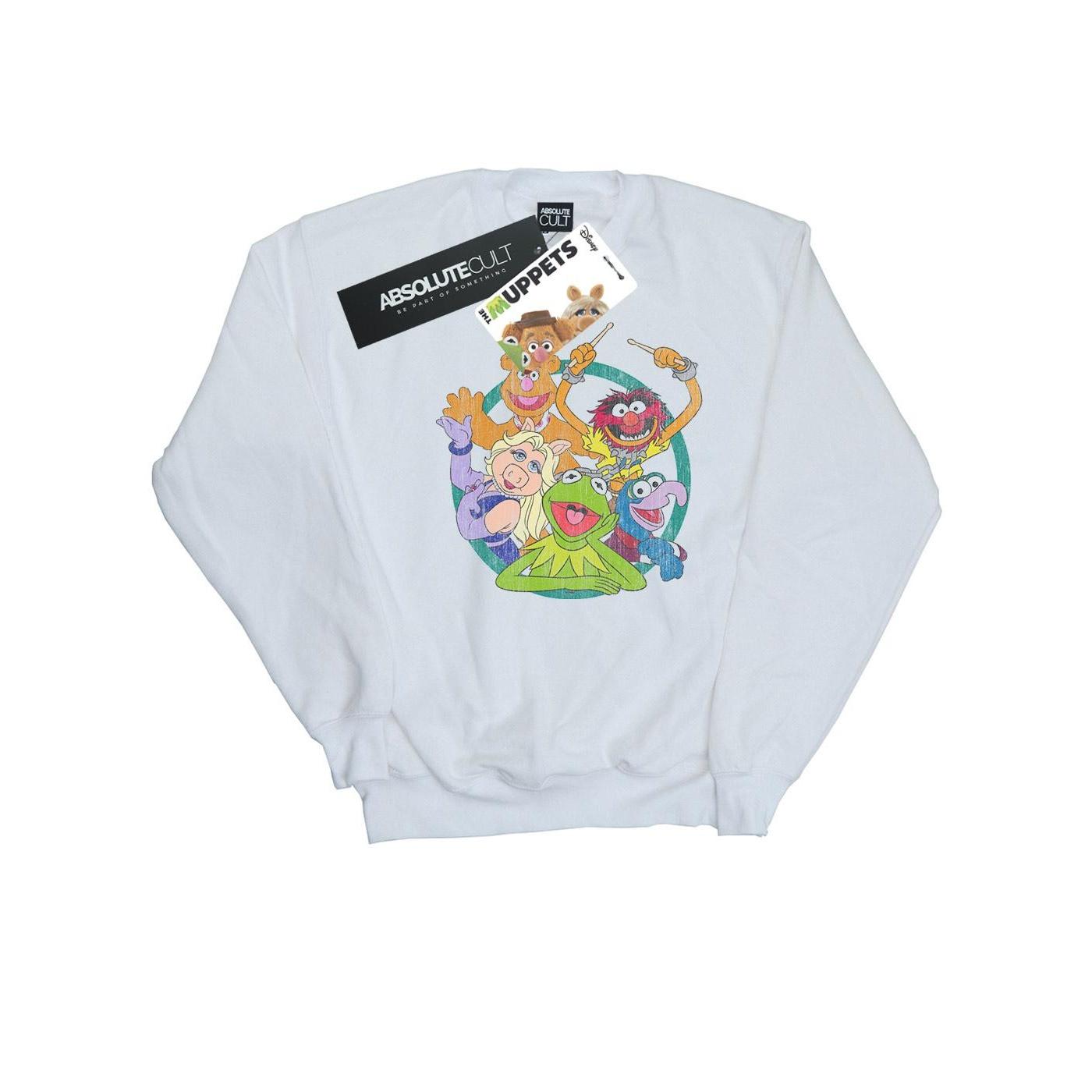 Disney Girls The Muppets Group Circle-sweatshirt 9-11 Years wit