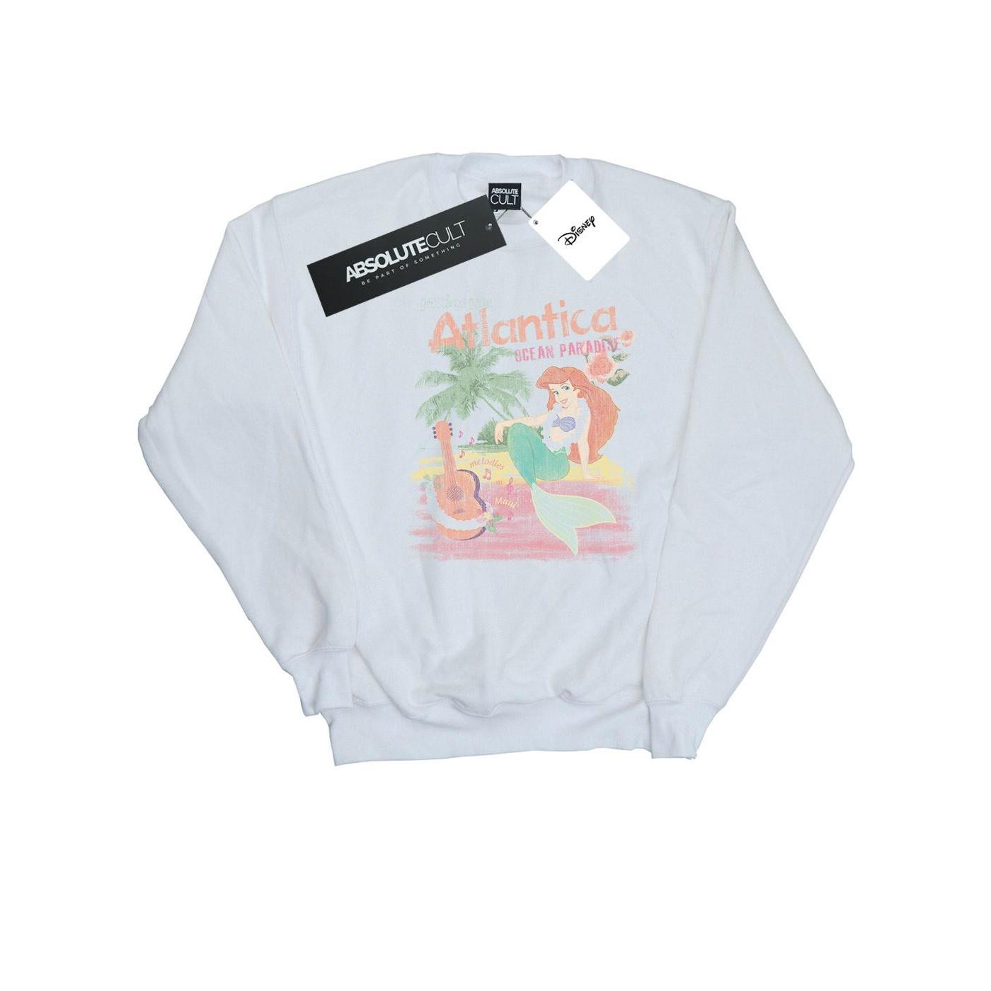 Disney Girls De kleine zeemeermin Groeten van Atlantica Sweatshirt 9-11 Years wit
