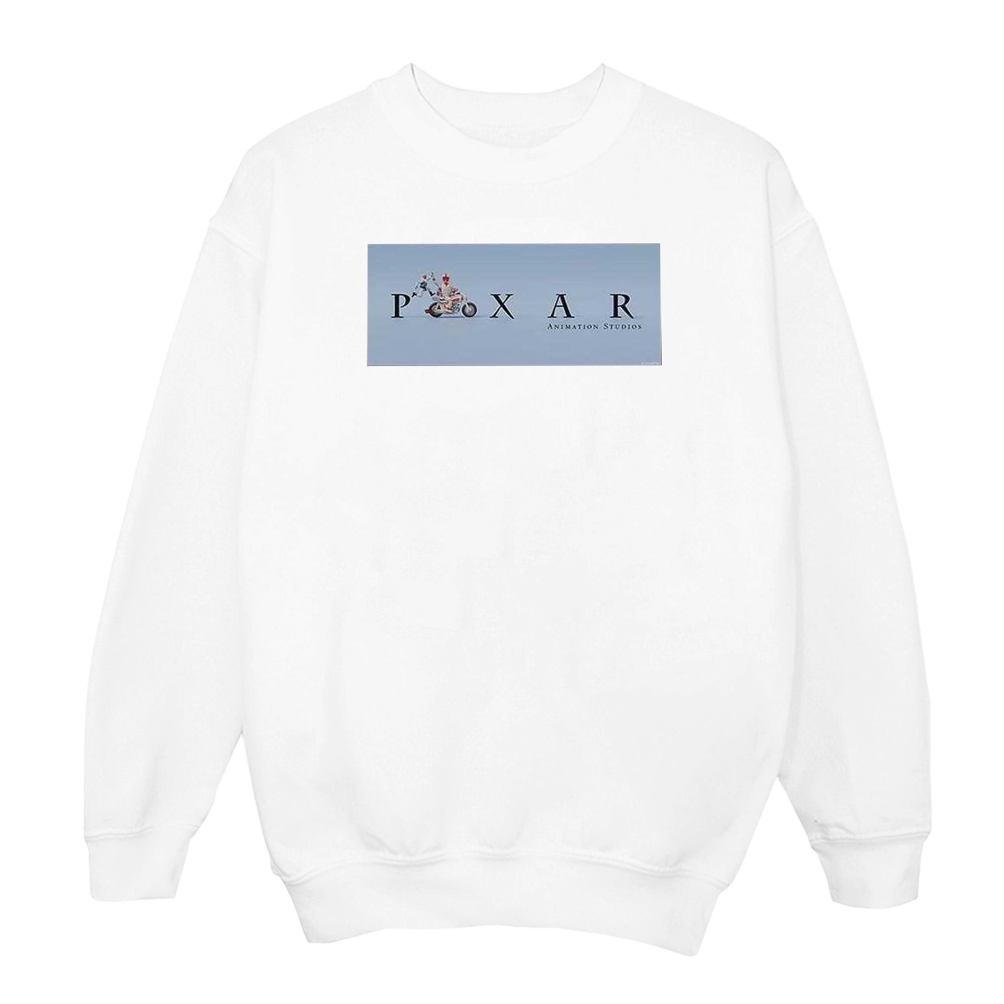 Disney Girls Toy Story 4 Duke Caboom Pixar Studios-logo sweatshirt 9-11 Years wit