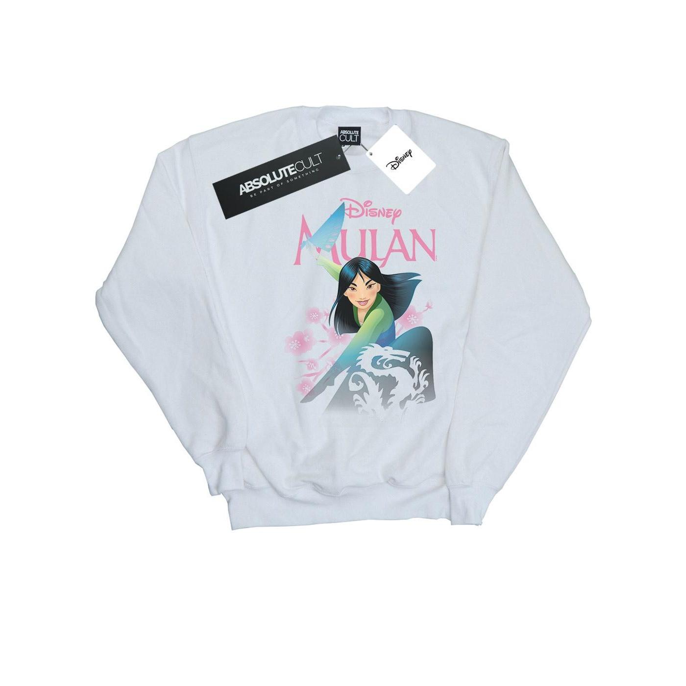Disney Girls Mulan Mijn eigen held Sweatshirt 9-11 Years wit