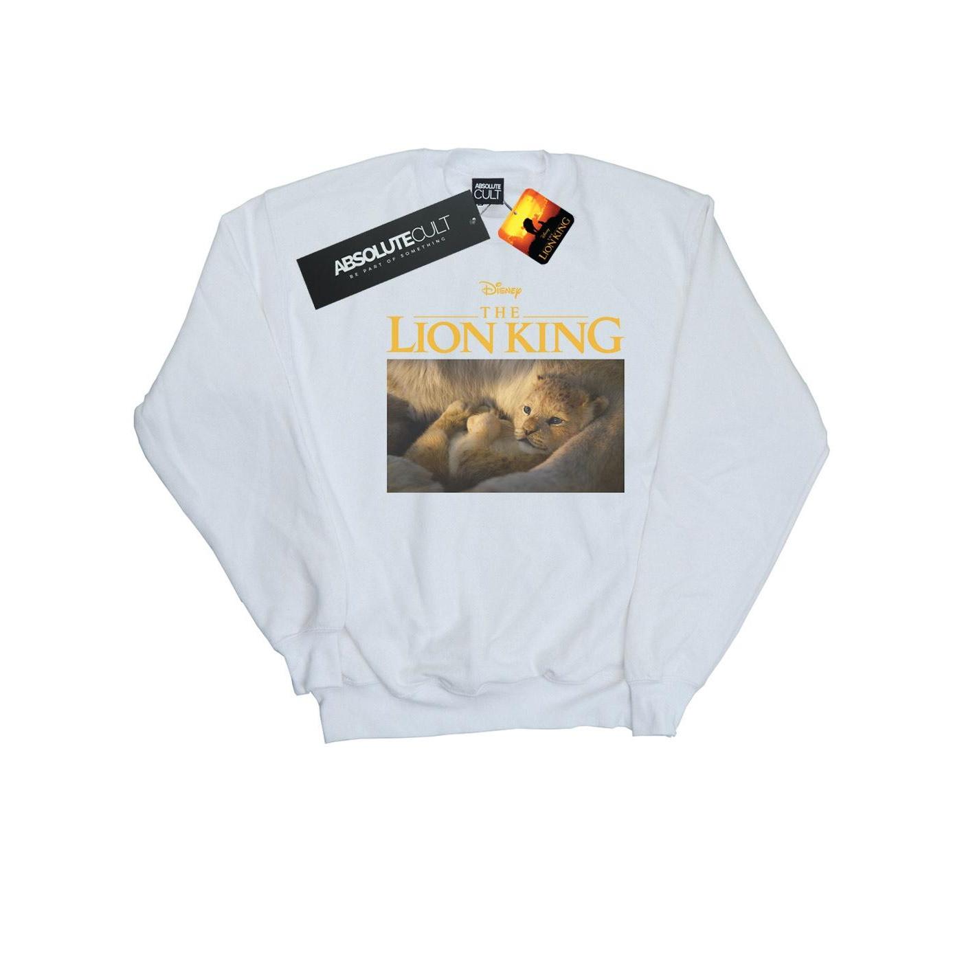 Disney Girls The Lion King Movie Baby Simba fotosweatshirt 9-11 Years wit