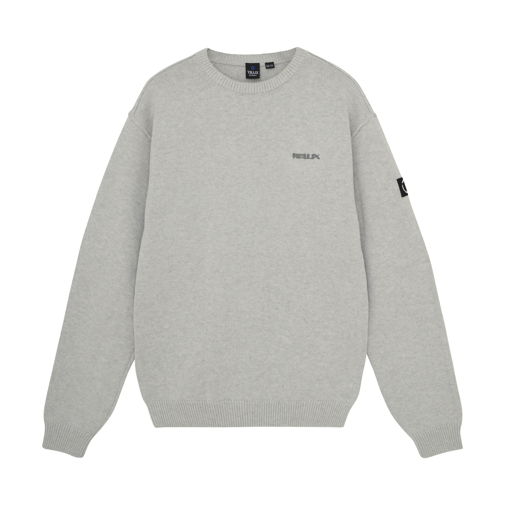 Rellix winter sweater jongens - grijs - loose fit, gebreid