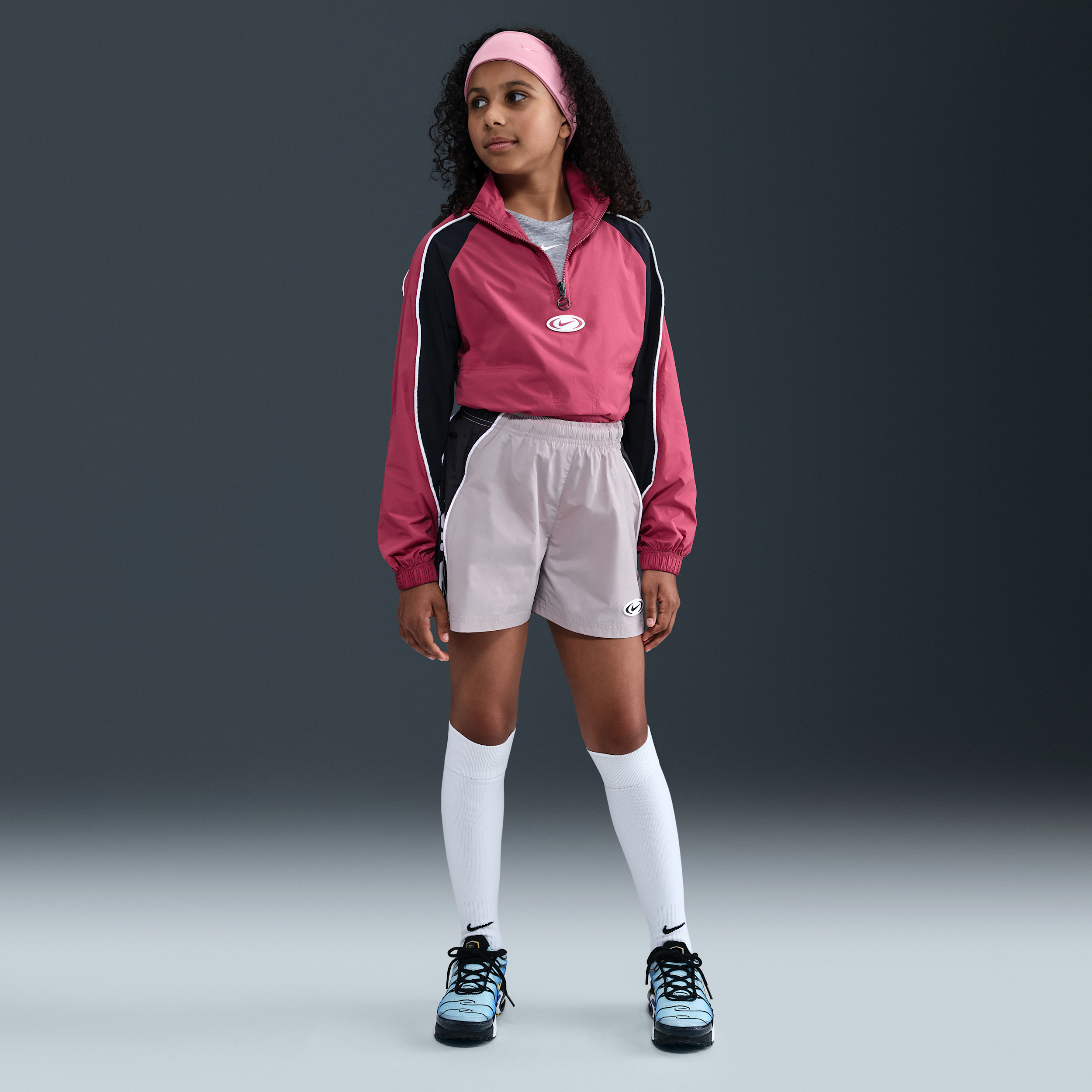 Nike geweven meisjesshorts - Paars