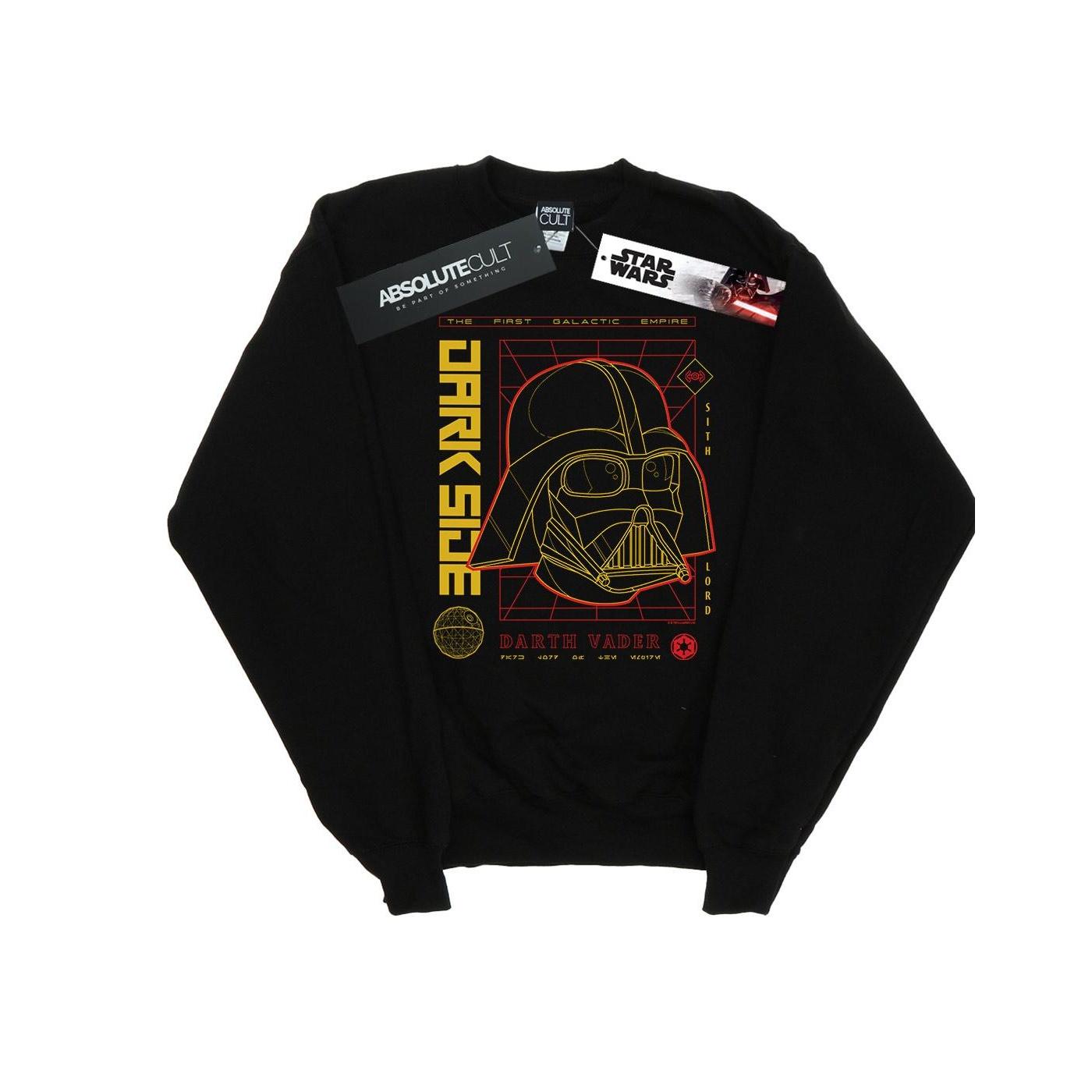 Star Wars jongens Darth Vader Dark Grid Sweatshirt 9-11 Years zwart