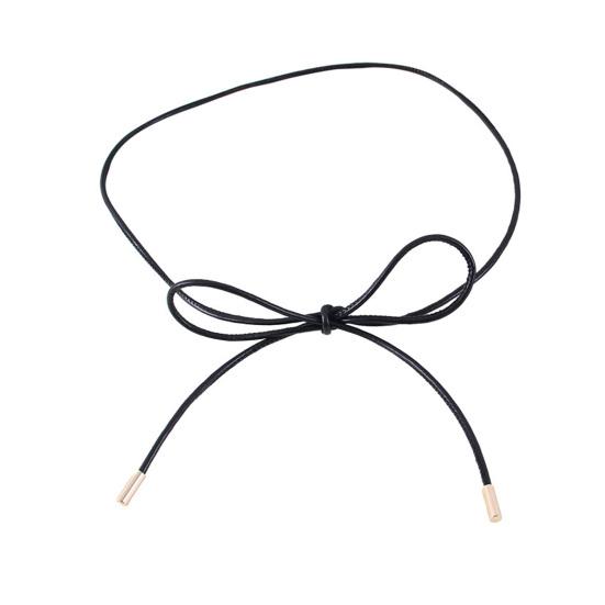 Ethereal chic Imitation Leather Belt Lace-up Decorative Waistband Dress Shirt Tops Belt Versatile Fashion Accessory