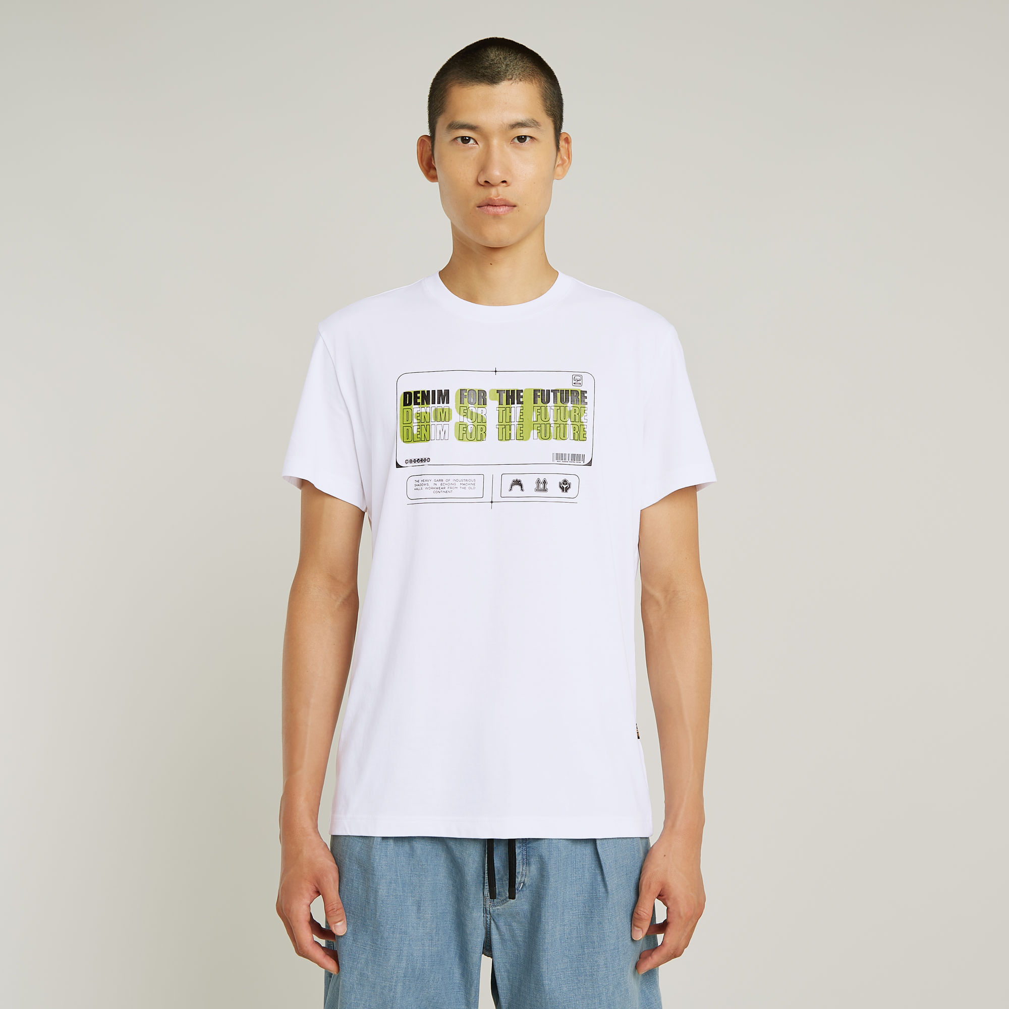 G-Star RAW Flyer Graphic T-Shirt - Wit - Heren