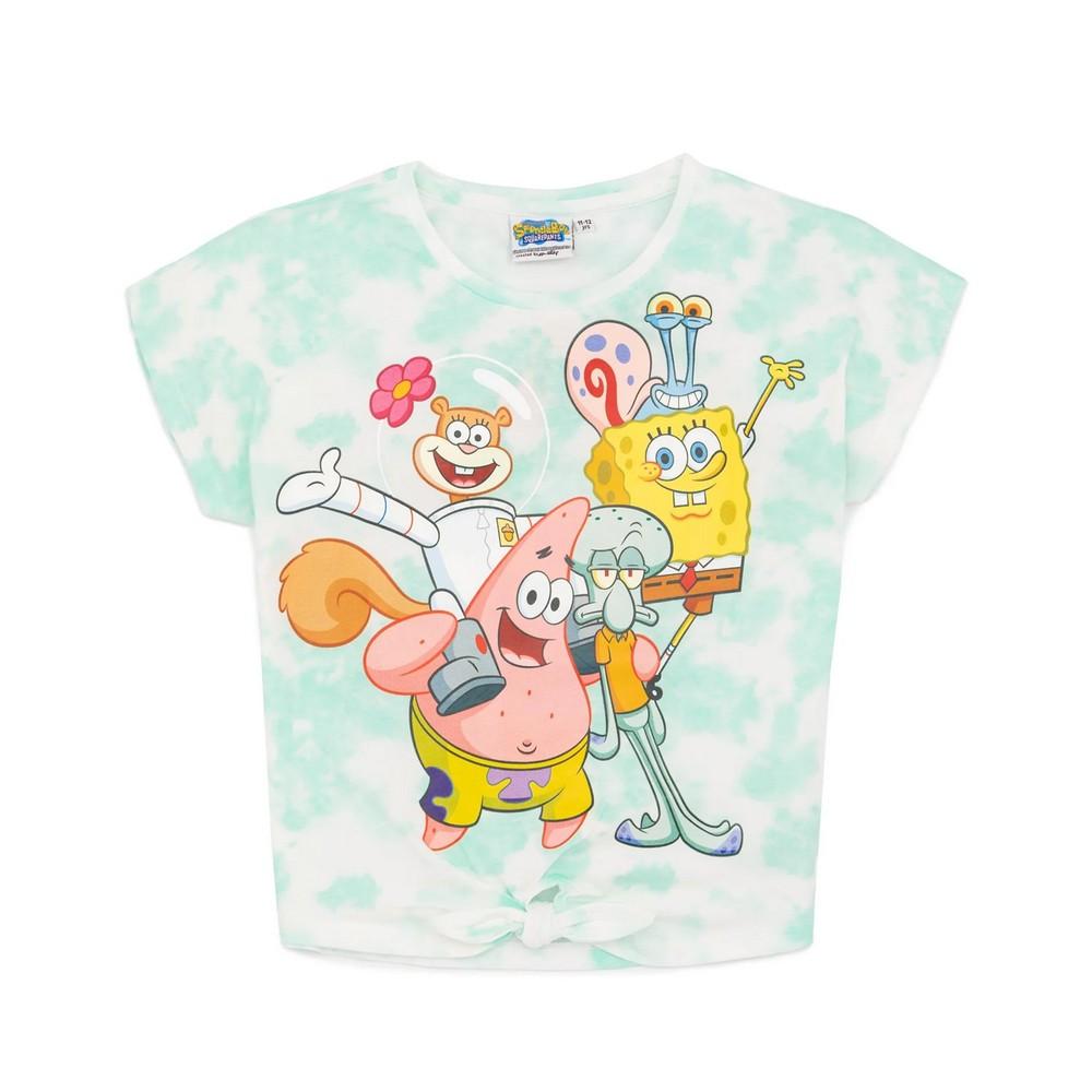 Pertemba FR - Apparel SpongeBob SquarePants top voor meisjes met stropdas 9-10 Years blauw/wit