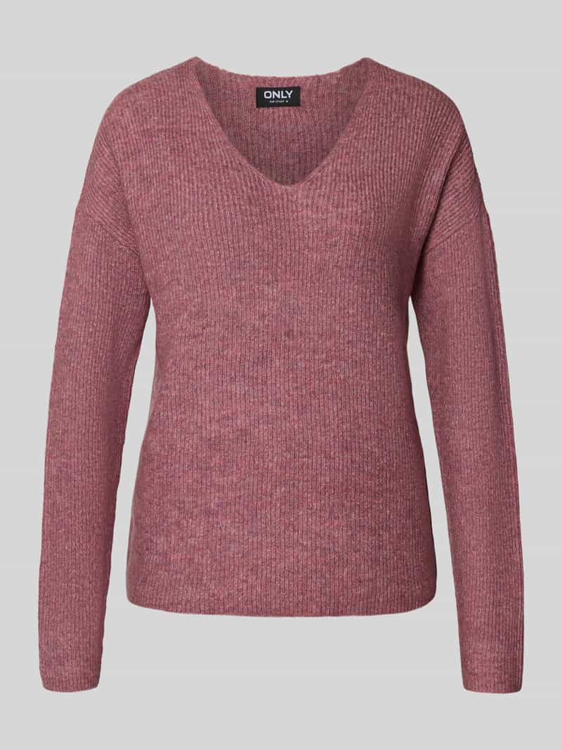 Only Trui met V-hals ONLCAMILLA V-NECK L/S PULLOVER KNT NOOS