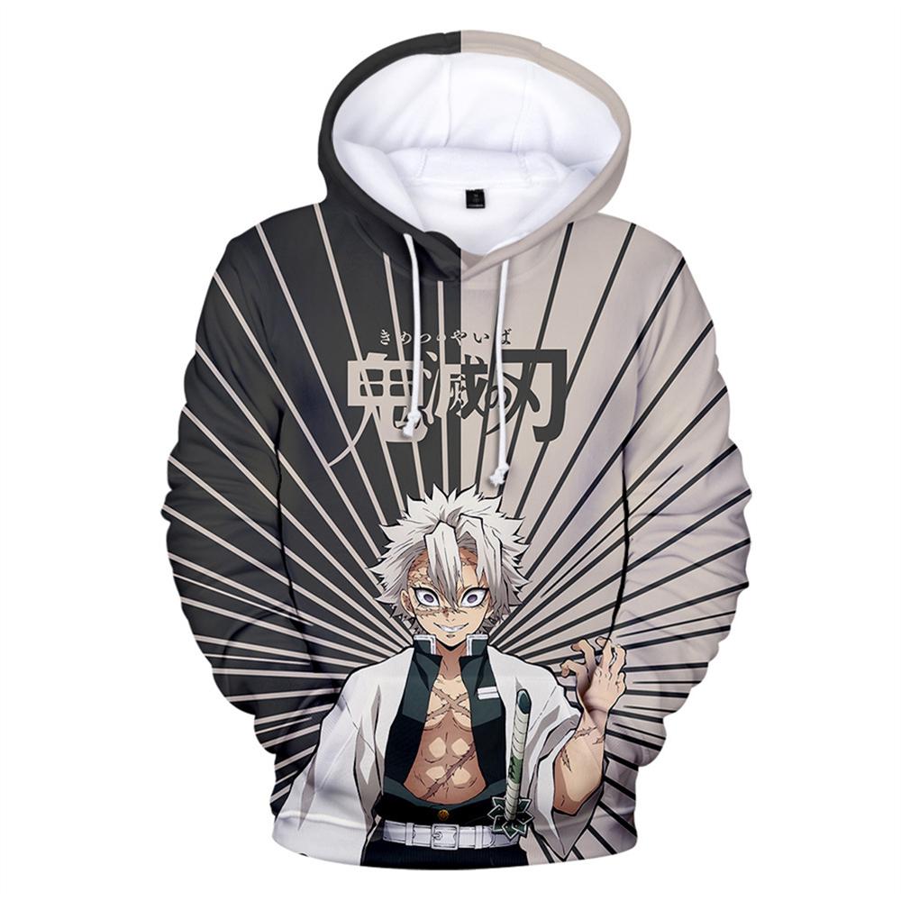 ETST WENDY 005 Herenhoodies Kinderkleding Sweatshirt Lente en herfst Mode Dunne stijl Anime-stijl Demon Slayer Printing Pullover S